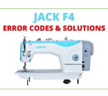 خطاها و ارورهای چرخ خیاطی جک صنعتی مدل F4